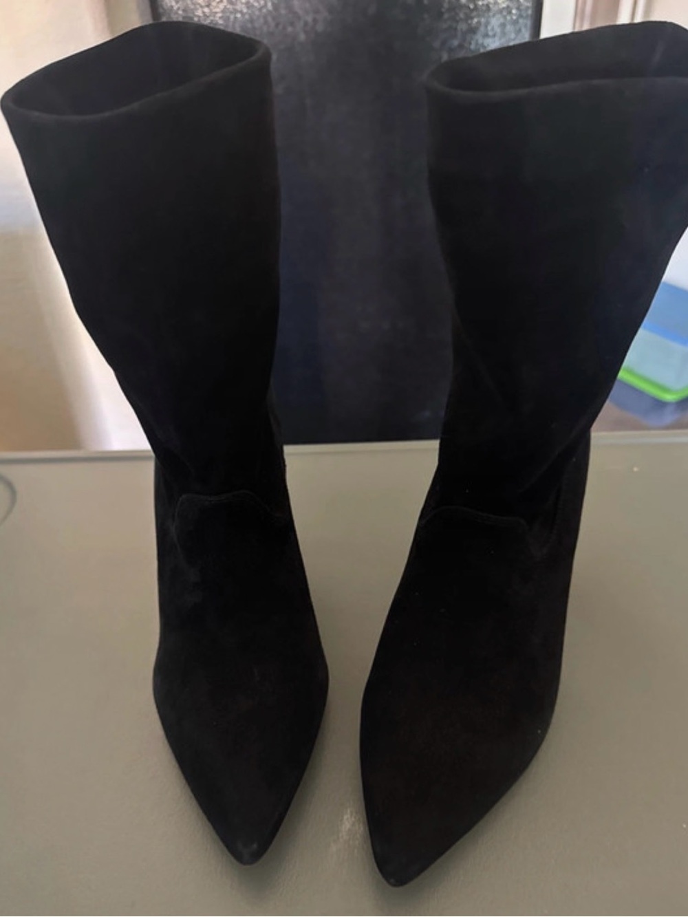 Vince Camino Women's Black Pointed Toe Mid-Calf Boots
